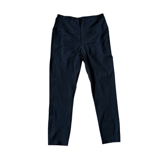 Skechers High-Waisted Black Leggings Pockets 3/4 length women’s medium - Picture 1 of 3